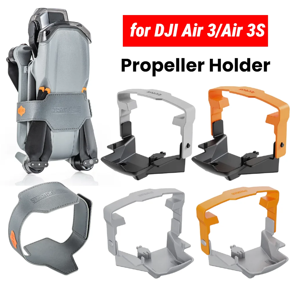 Soporte de hélice para DJI Air 3/3S, Protector fijo, soporte de cuchillas de PU, correa protectora de hélice, accesorios fijos de ala de Dron