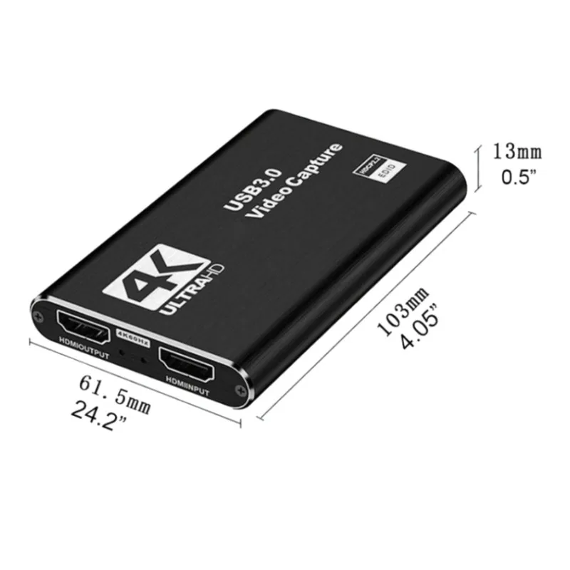 Tarjeta de captura de Audio y vídeo 4K USB 3,0, grabador de vídeo HD 1080P compatible con HDMI para PC, PS4, OBS, grabación de juegos, transmisión en vivo - imagen 2