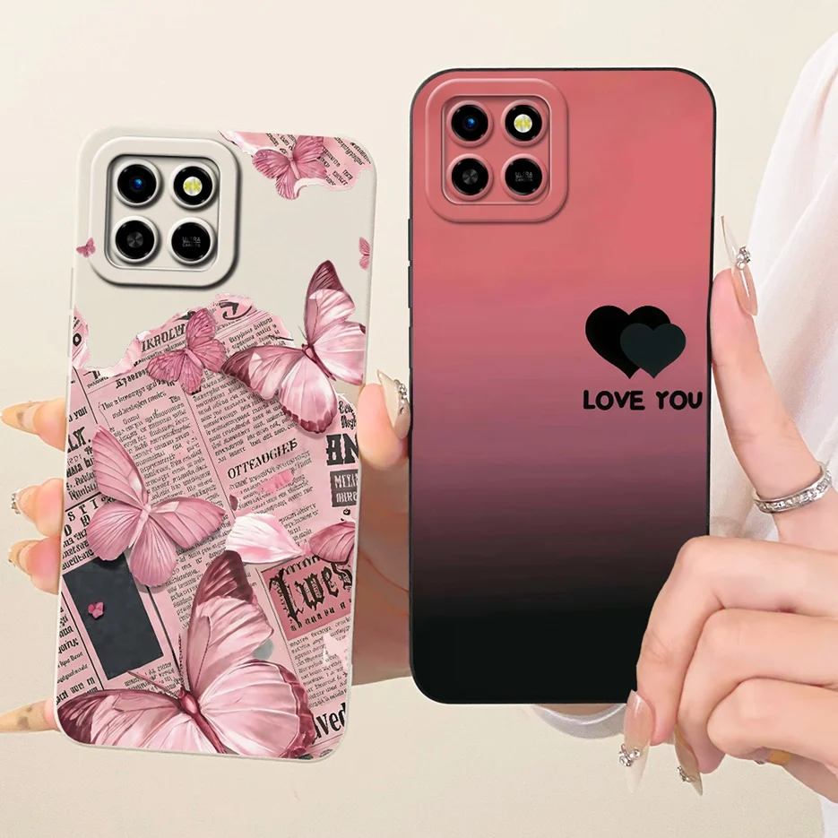 Para Infinix Smart 6 HD funda X6512 flores coloridas caramelo pintado funda suave TPU funda de teléfono para Infinix Smart 6 Plus Smart6 Shell - imagen 3