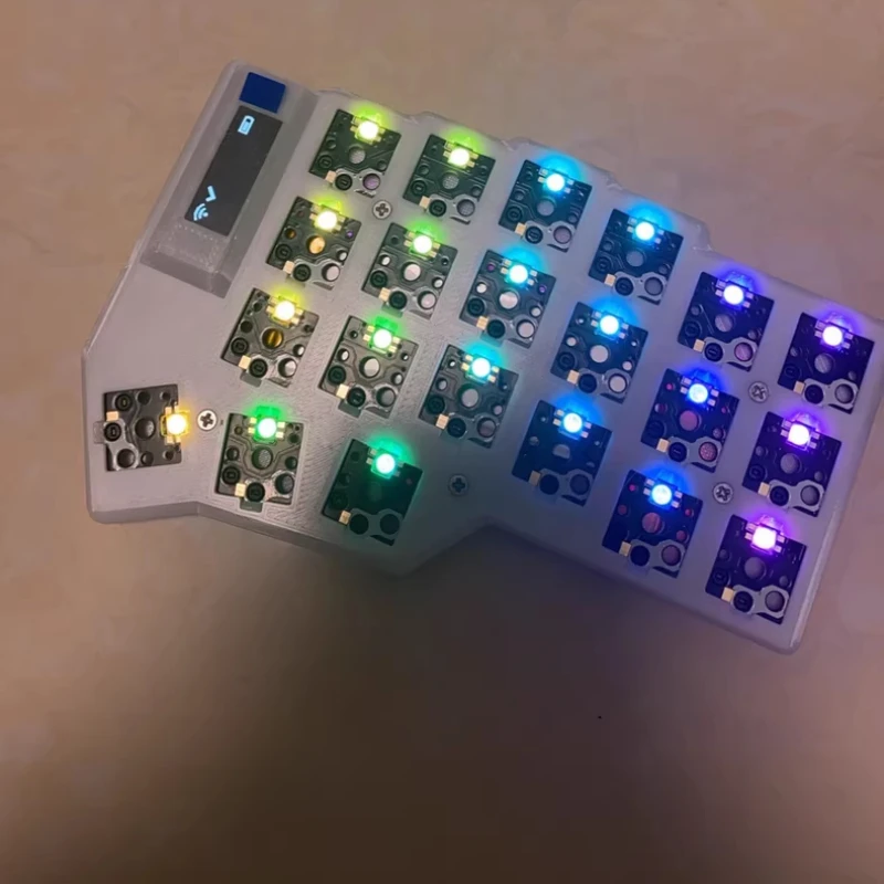 Corne-teclado de modo Dual con Bluetooth, Kit de teclado con interruptor de Choc ergonómico, personalización de Color, bricolaje, Github RGB, teclado dividido para juegos