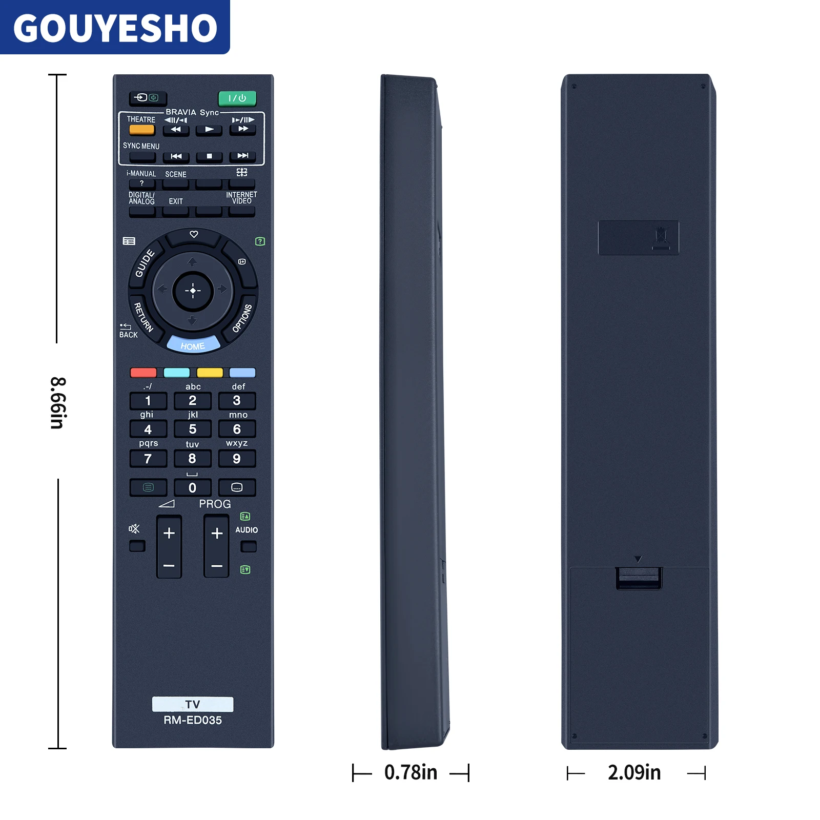 Nuevo RM-ED035 Control remoto apto para SONY Bravia LCD TV Series KDL22EX320 KDL24EX320 - imagen 5