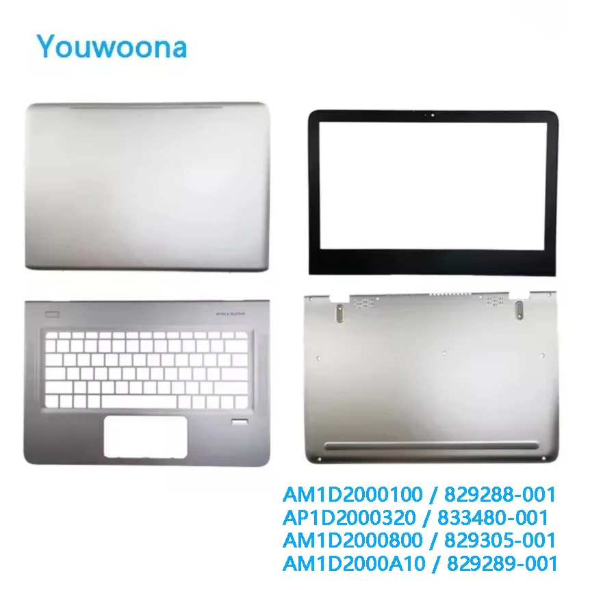 HP ENVY 13-D 13-D000 TPN-C120 829288-001 용 새 원본 노트북 교체 노트북 뒷면 커버 케이스 윗면 덮개 Lcd 전면 프레임