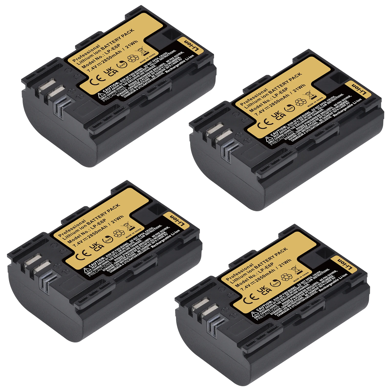 Batería de iones de litio LP-E6P LP-E6NH LP-E6N de 2850mAh para Canon EOS R5 Mark II EOS R5 EOS R6 EOS R7 EOS R 5D II III IV 6D 6D II 7D - imagen 4