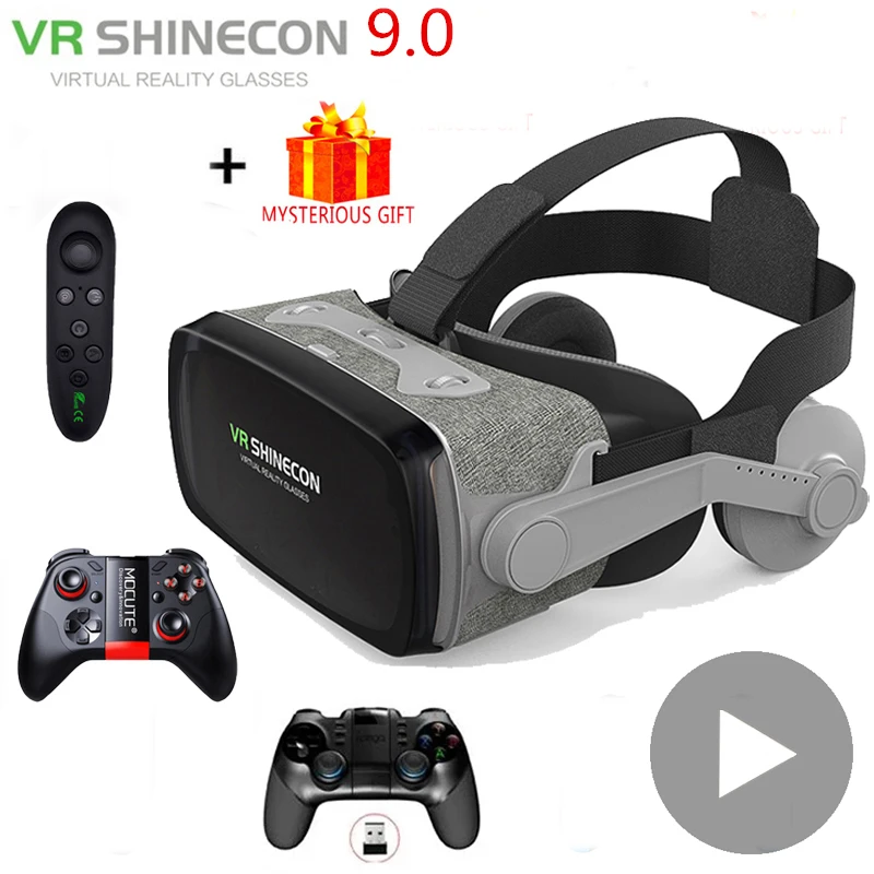Shinecon gafas 3D VR Casque Viar, auriculares de realidad Virtual, gafas de casco, lentes para teléfono inteligente, binoculares para videojuegos - imagen 2