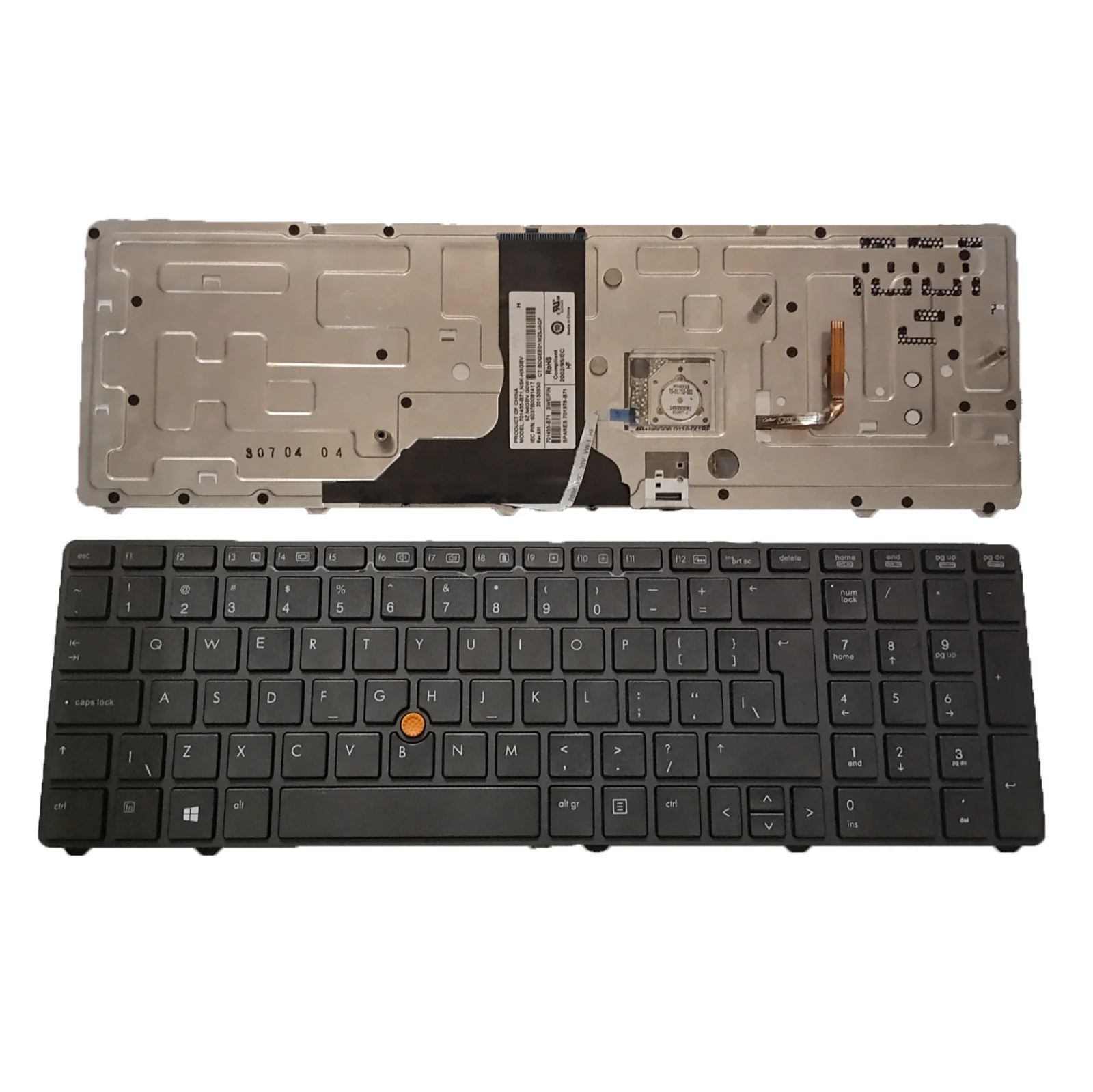 Shen Zhen-teclado de ordenador portátil para HP Elitebook, 8760W, 8770W, interfaz de usuario, marco gris con retroiluminación, 701977-001, gran oferta, nuevo