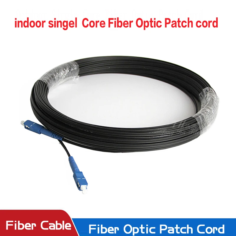 Cable de bajada de fibra óptica SC-UPC a SC UPC Cable de conexión interior Simplex de modo único Cable óptico FTTH 10m 20m 30m 50m 100m - imagen 5