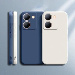 Funda Pure Candy VIVO Y36 Y27 Y78 - Silicona Líquida Antigolpes con Flocado