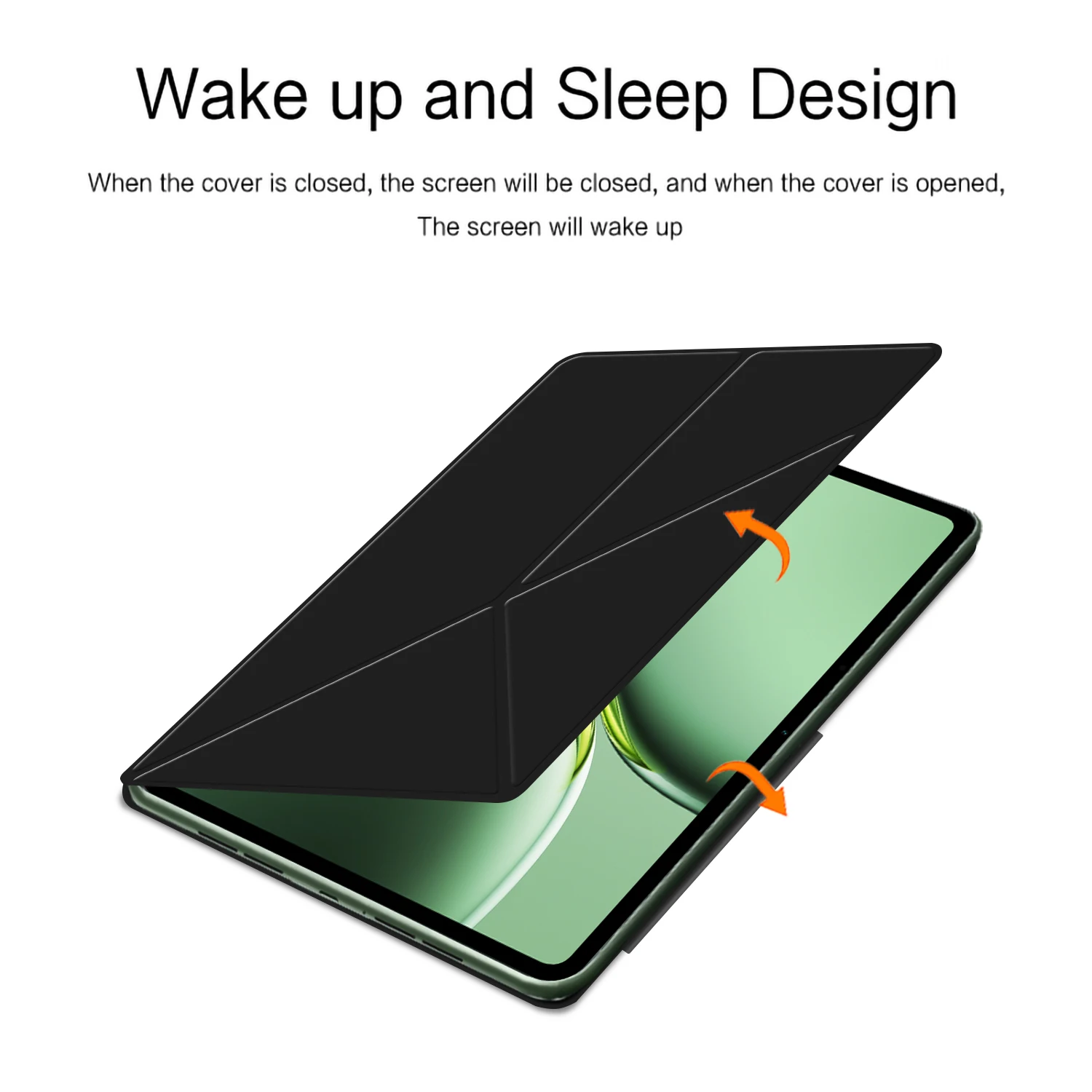AJIUYU funda magnética inteligente para OnePlus Pad Pro 12,1 pulgadas 2024 funda de cuero PU con soporte abatible para OnePlus Pad 2 funda para tableta de 12,1" - imagen 4