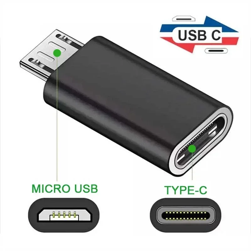 10/5/1 Uds. Adaptadores OTG de teléfono móvil tipo C a Micro USB convertidor USB C macho a Micro hembra para conectores Macbook Samsung - imagen 2