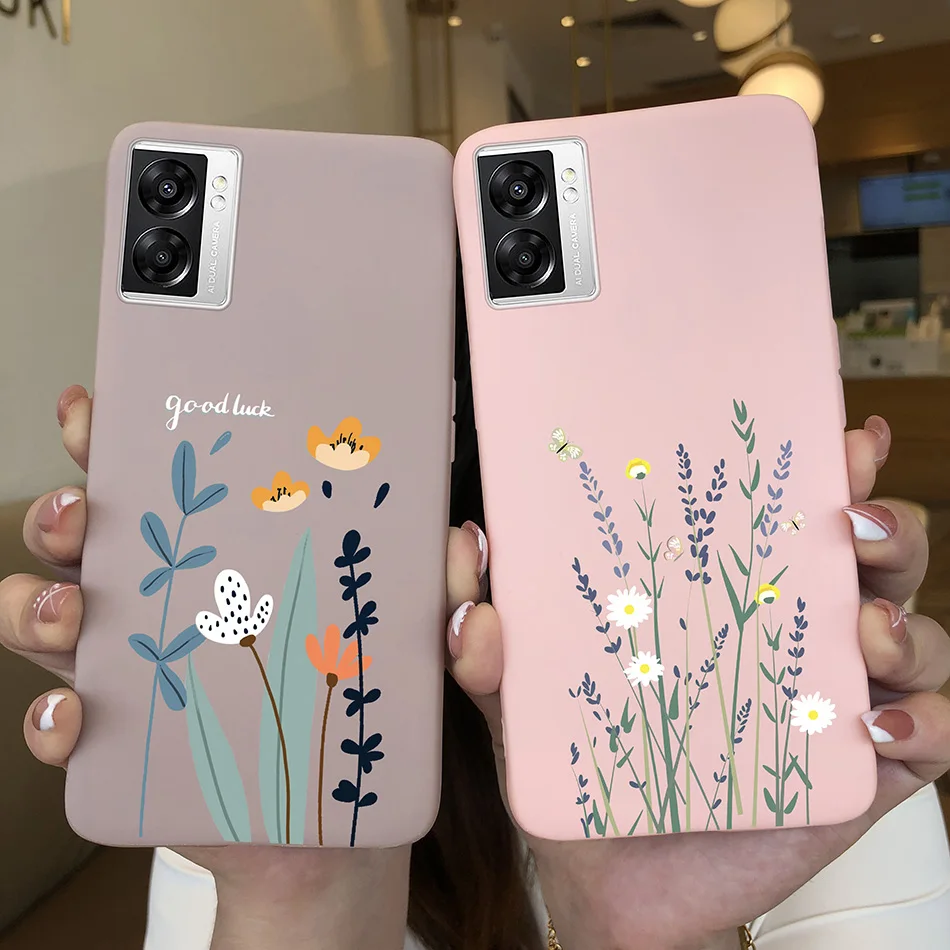 Para OPPO A57 4G funda bonita mariposa aguacate funda suave de silicona para OPPO A77 5G parachoques de moda para Realme V23 5G bolsas de teléfono - imagen 4