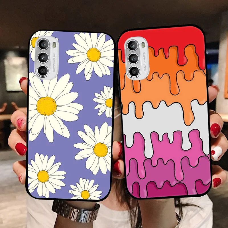Funda bonita de dibujos animados para Motorola Moto G52 4G G82 5G G71S, funda de silicona suave mate para Moto F82 5G G 82, Fundas - imagen 3