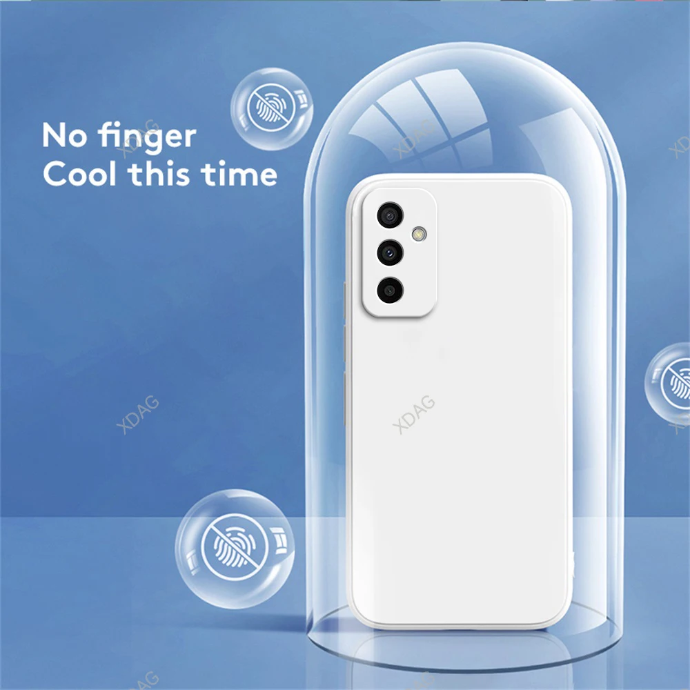 Funda de teléfono Color caramelo para Samsung Galaxy M23 5G 6,6 "SM-M236B SM-M236B/DS SM-M236L silicona líquida suave funda Original Carcas - imagen 2