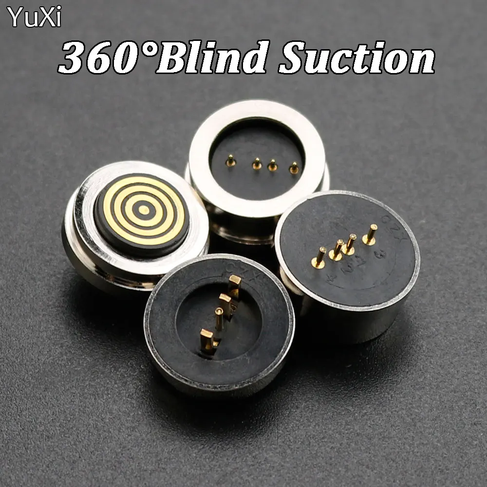 Conector Pogo de succión de imán de CC redondo, luz de riel inteligente LED, Conector de Control de luz de carga magnética, 4 pines, 5a - imagen 2