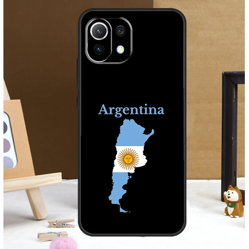 Funda con bandera de Argentina para POCO X6 Pro, M6, X5, X3 Pro, M5s, F3, F5, Xiaomi 14, 13, Ultra, 12 Lite, 11T, 12T, 13T Pro - imagen 4