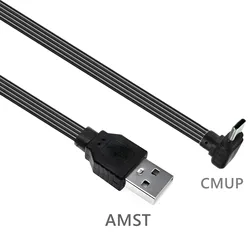 Cable USB-C Plano Reversible para Android – Conector Flexible Duradero