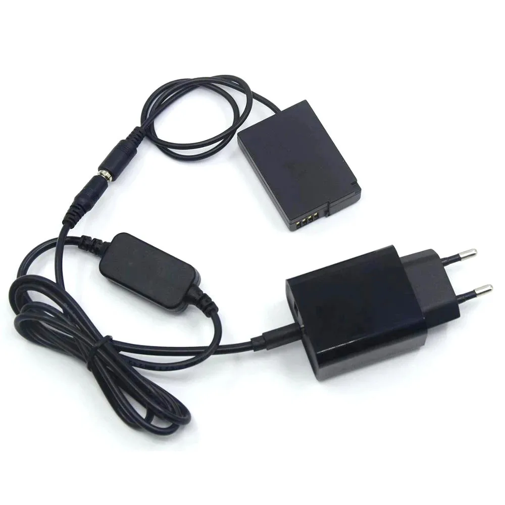DMW-DCC9 BLD10 BLD10E batería falsa + Cable de alimentación USB C + adaptador de cargador PD para Lumix DMC-GX1 DMC GF2 G3 G3K G3R G3T G3W GF2CR GF2CW - imagen 4
