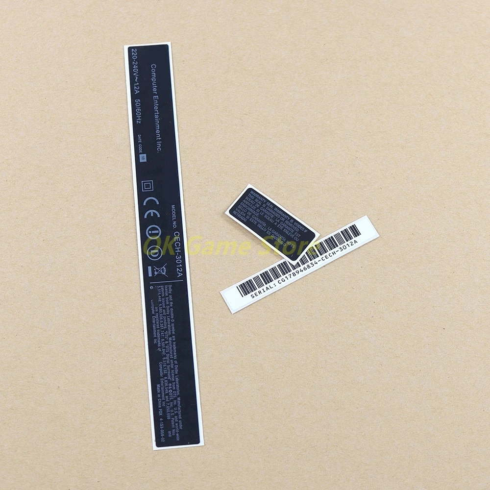 Etiqueta engomada del sello de seguridad 3 en 1 para PlayStation3 PS3 3000 Etiqueta delgada de sellos de garantía de carcasa de host - imagen 3