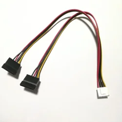 Hikvision DAHUA Cable alimentacion SATA 1 a 2 (15 pines) CCTV