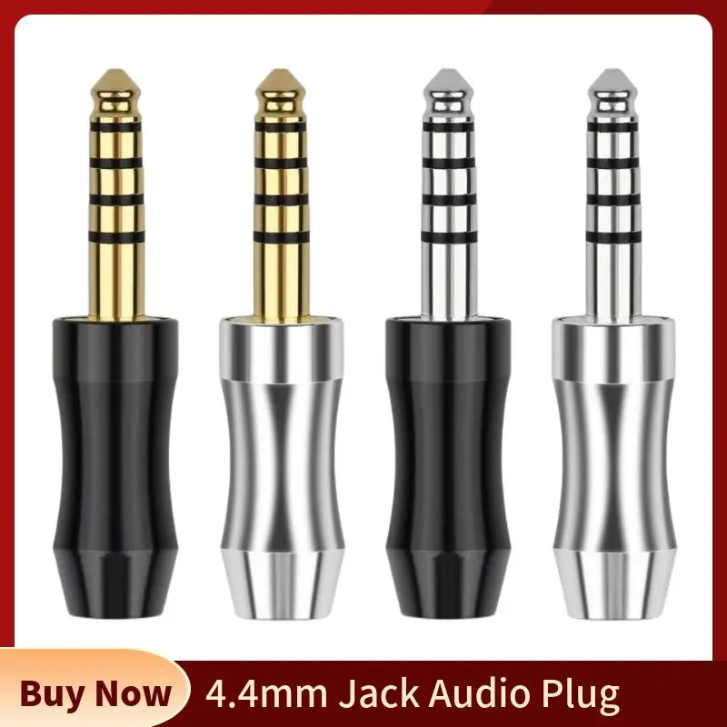 Conector de Audio totalmente equilibrado de 4,4mm, 5 polos, electrónica de consumo, enchufe para auriculares, Terminal de altavoz, Cable para auriculares DIY