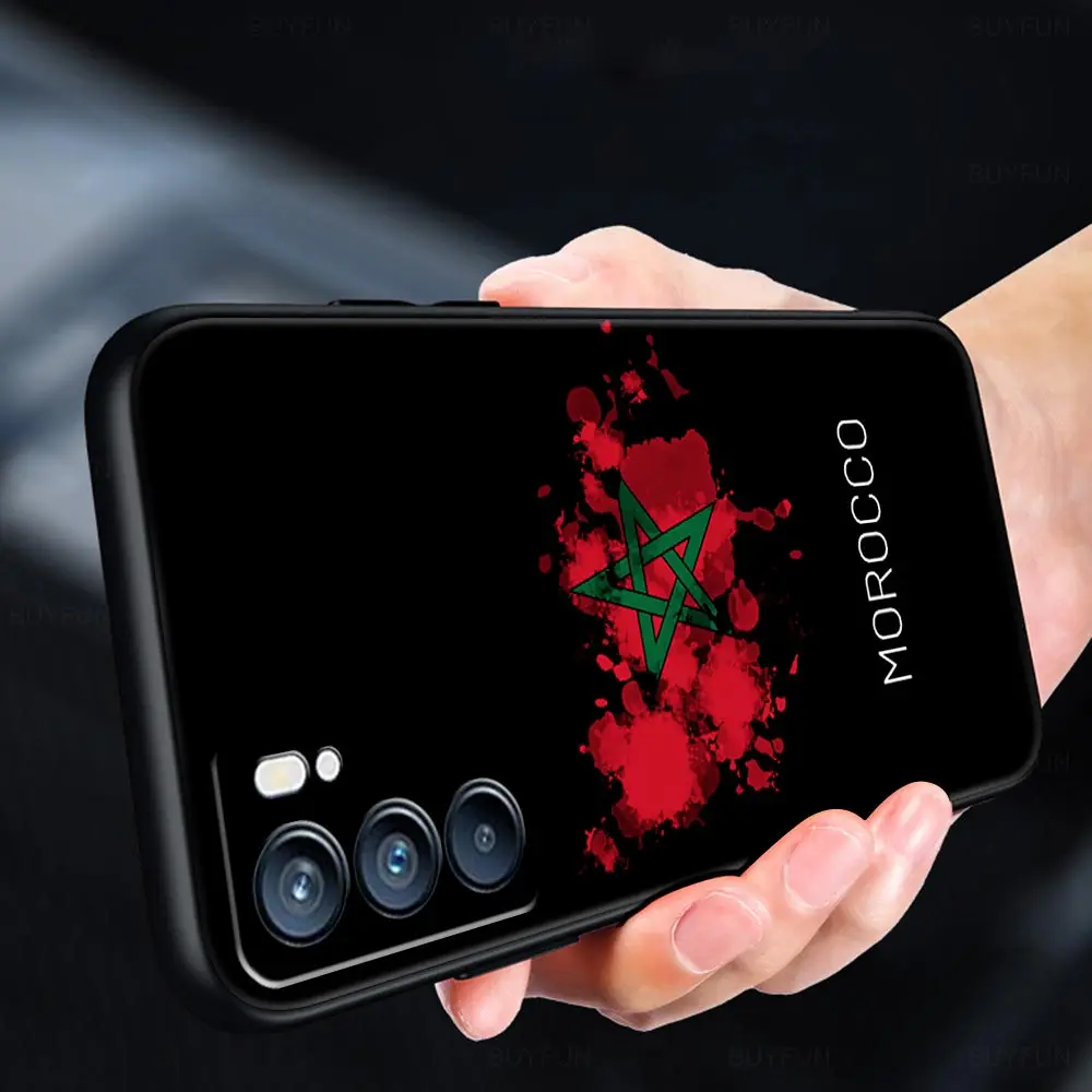 Funda de teléfono con pasaporte y bandera de Marruecos para Oppo Find X5 Pro Reno7 SE Reno6 Z 5G A54 A53 A52 A9 2020 A95 A16 A76 A74 A12 - imagen 5