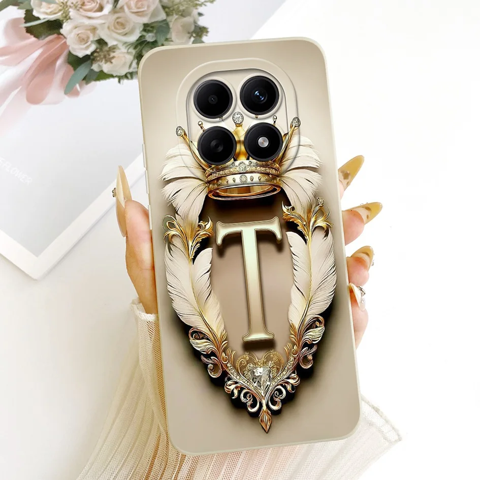 Para Xiaomi Redmi Note 15 5G funda Retro corona letras suave silicona lente cubierta protectora para Redmi Note 15 Pro + Plus 2025 parachoques - imagen 4