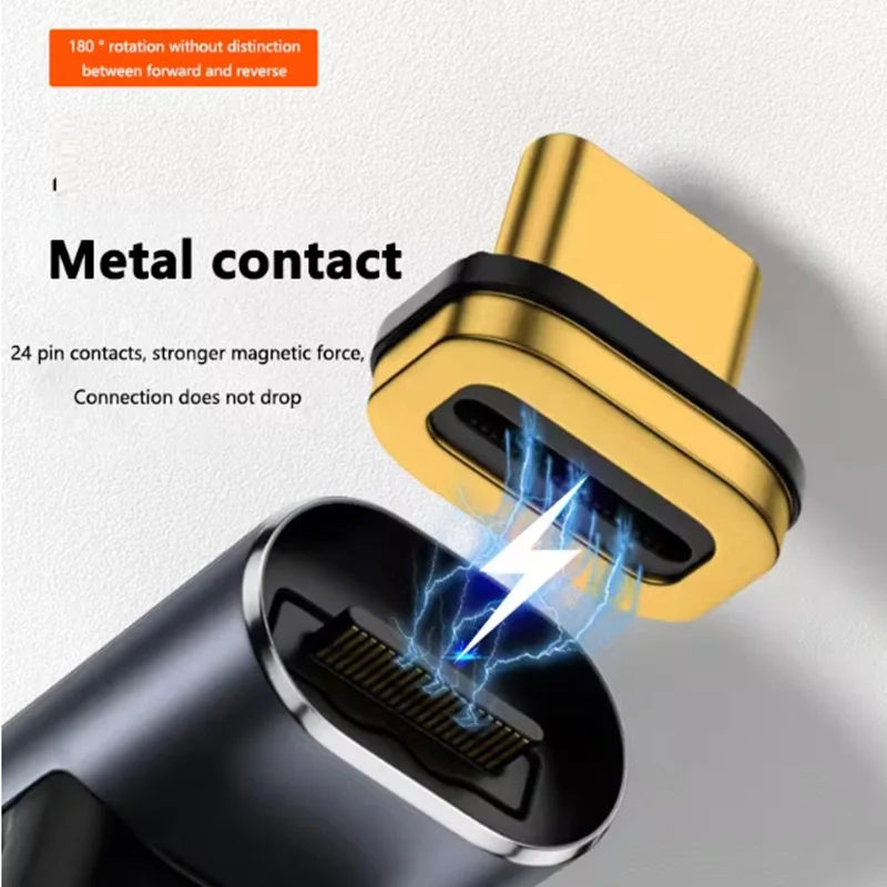 Adaptador USB C USB4.0 magnético USB C a tipo C OTG 140W 40Gbps Cable convertidor de carga magnético de carga rápida 8K @ 60Hz adaptador de USB-C - imagen 3