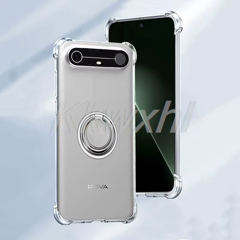 Para Tecno Spark Slim Pova Slim 5G KM9 SparkSlim TecnoPovaSlim 2025 soporte de anillo trasero funda de teléfono Original a prueba de golpes - imagen 3