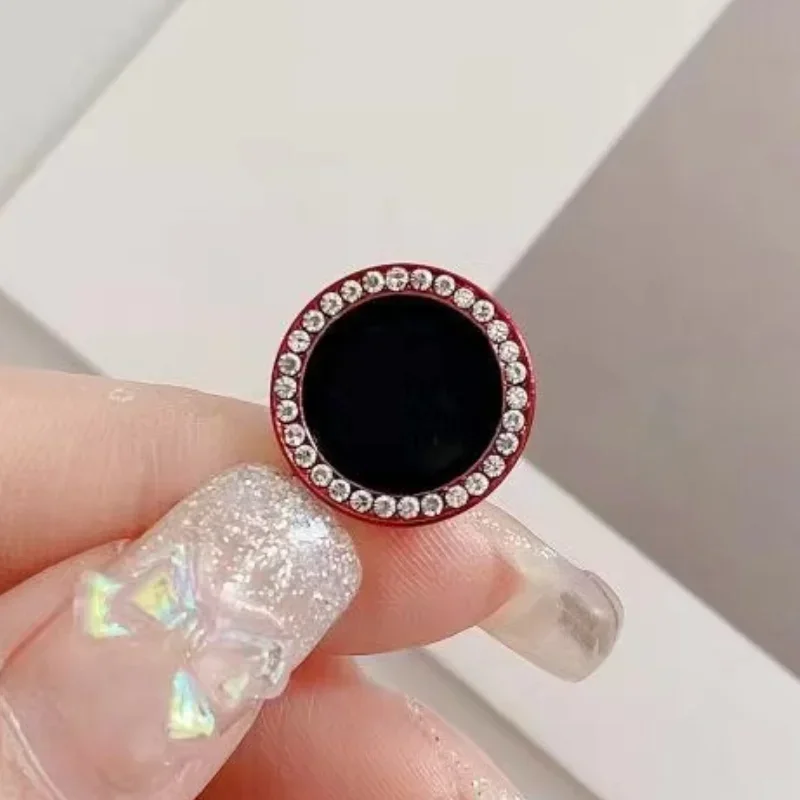 Color colorido para IPhone 16 15 14 Pro Max diamante Bling anillo de Metal cubierta protectora de lente para IPhone 13 12 Mini lente película de vidrio - imagen 4