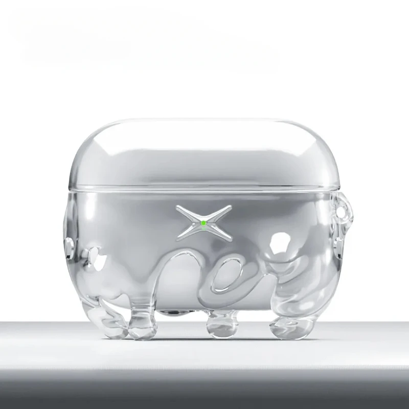 Funda Original para Airpods Pro1/Pro2, serie gota de agua, carcasa dura transparente de resina, funda personalizada para Airpods, Base de carga contra salpicaduras de agua - imagen 2