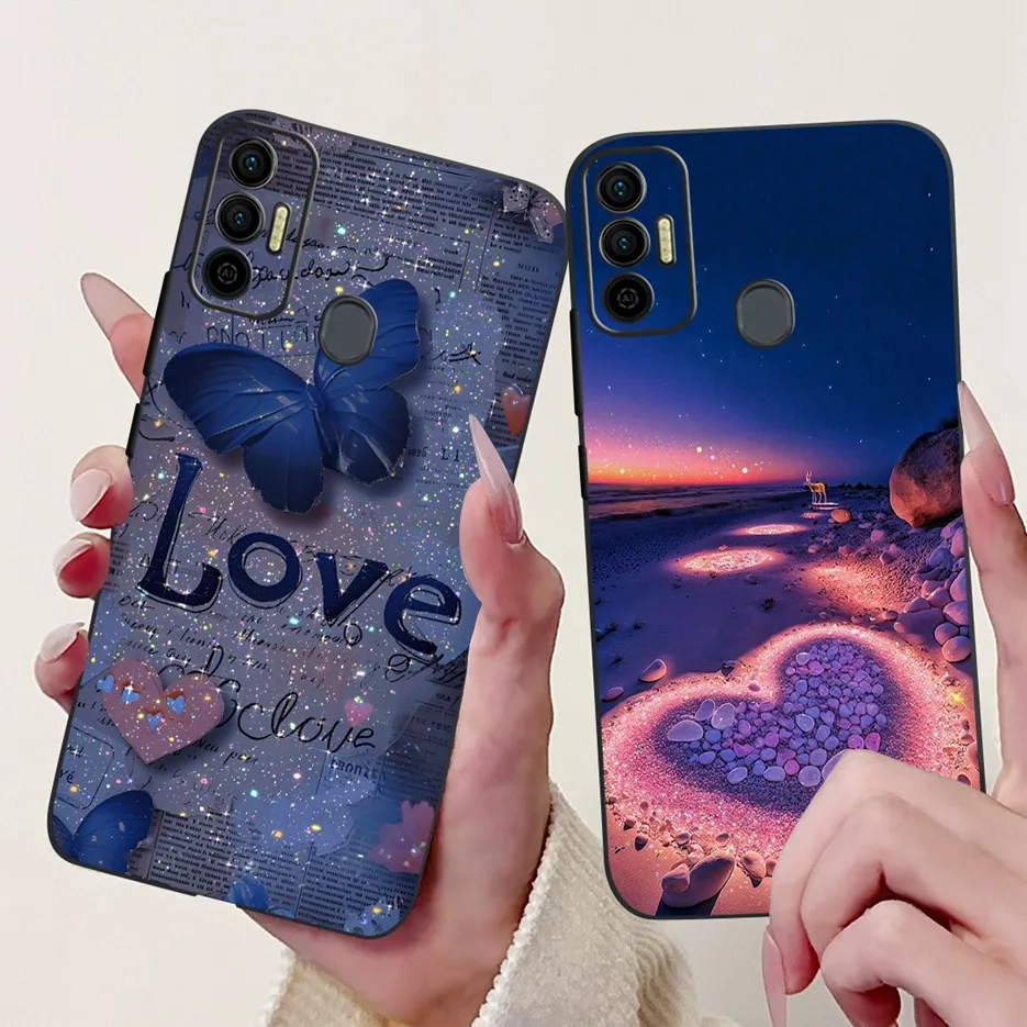 Para Tecno Spark 7 funda KF6 KF6j nueva moda cubierta pintada suave TPU funda de teléfono para Tecno Spark 7 Pro Spark7 P 7P KF7j Fundas bolsas - imagen 3