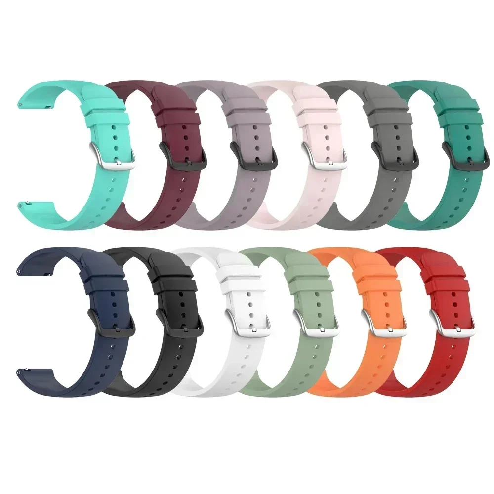 Correa de silicona de 22 y 20mm para reloj Xiaomi S4/S2 46mm/Mi Watch color 2/S1 pro, pulsera para Amazfit Bip 6/GTR 4/GTS 4 - imagen 5