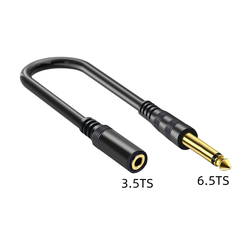 Nku-adaptador Jack de 1/8 ", 3,5mm a 1/4", 6,35mm, ángulo recto, 6,5, 3,5, TRS estéreo, TS Mono, cable de extensión de Audio AUX para amplificador de altavoz - imagen 4