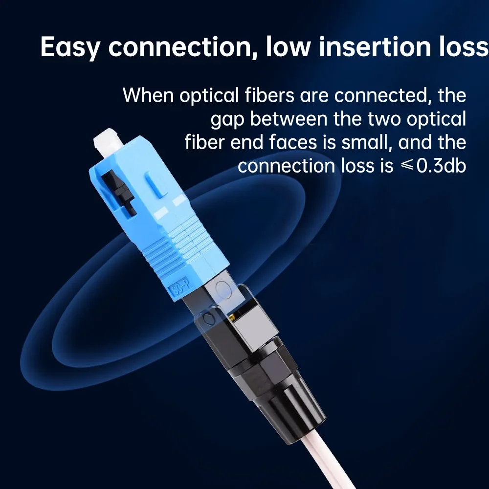 ZoeRax 10 Uds SC UPC conector rápido de fibra óptica integrada para FTTH adaptador frío óptico de fibra de fusión reutilizable herramientas de conexión - imagen 3