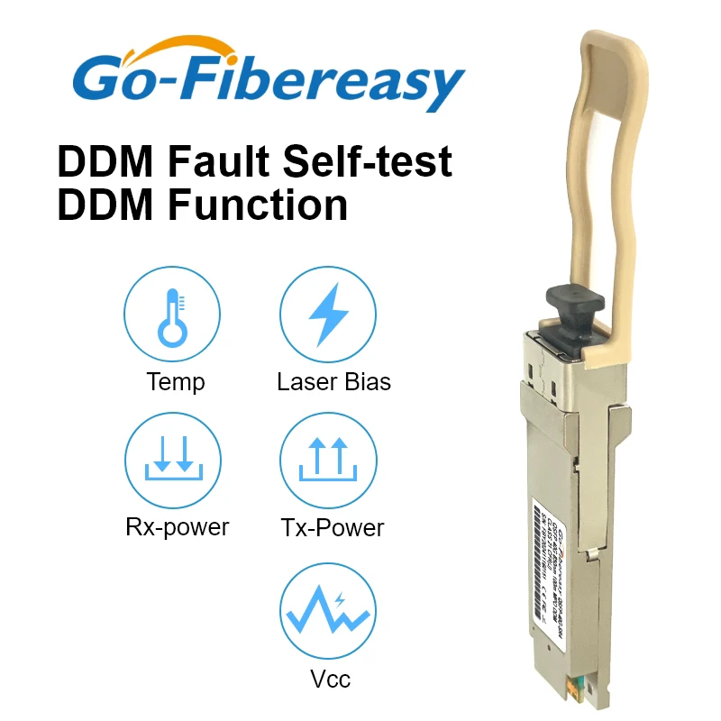Módulo transceptor óptico QSFP 40G 100m SR4 MPO QSFP + 850nm 40GBASE-SR4 Compatible con interruptor de fibra Mellanox/Mikrotik/Cisco - imagen 4