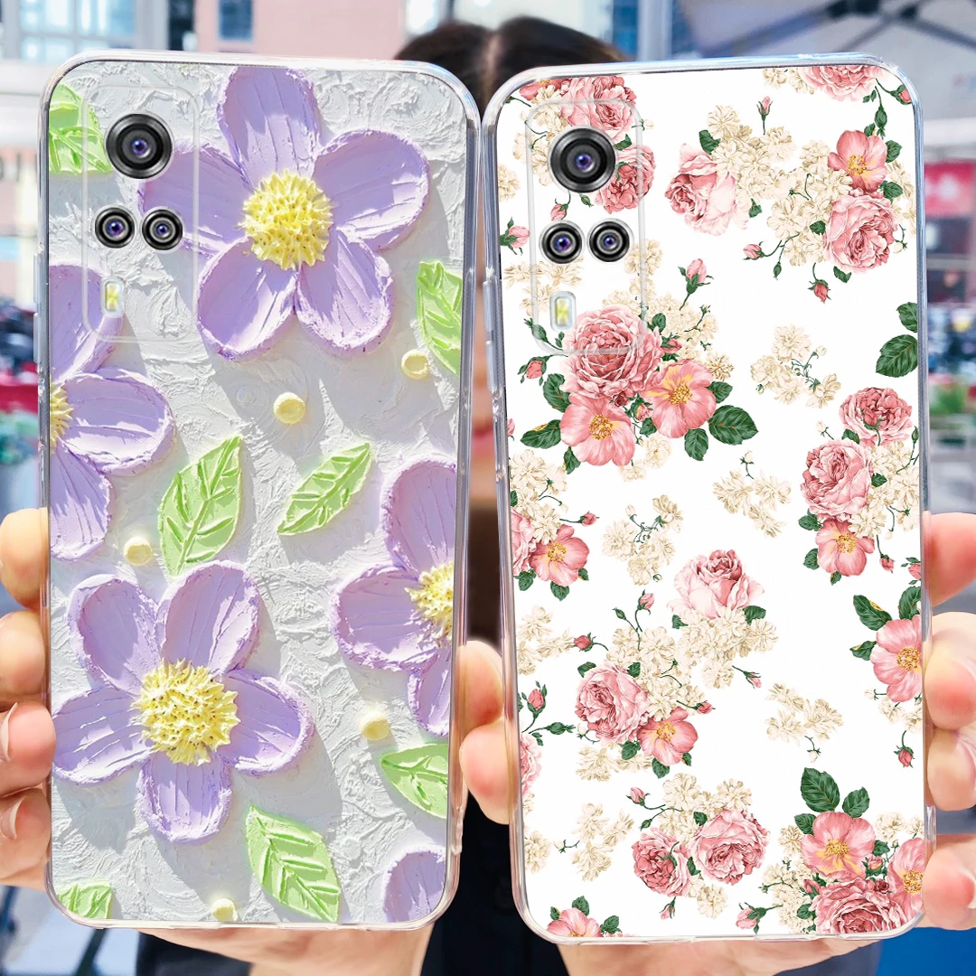 Para Vivo Y51 2020 funda V2030 elegante funda pintada suave funda de teléfono delgada para Vivo Y31 Y 33 53s VivoY31 VivoY33 V2057 Y53s 4G bolsas - imagen 3