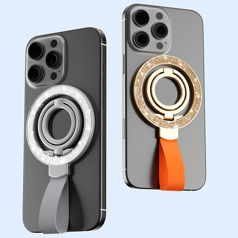 Soporte magnético Universal de doble cara para teléfono móvil Magsafe, soporte de anillo para dedo con agarre para coche con correa de mano para iPhone - imagen 5