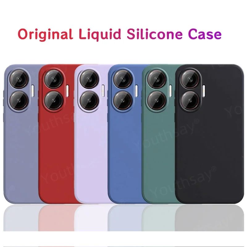 Para Poco F7 Funda Xiaomi Poco F7 Funda Coque suave Original silicona líquida TPU Protector de cámara parachoques de teléfono Poco F7