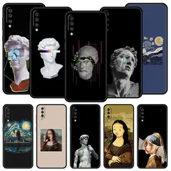 Funda Samsung Galaxy A54 con diseño de la Mona Lisa y David