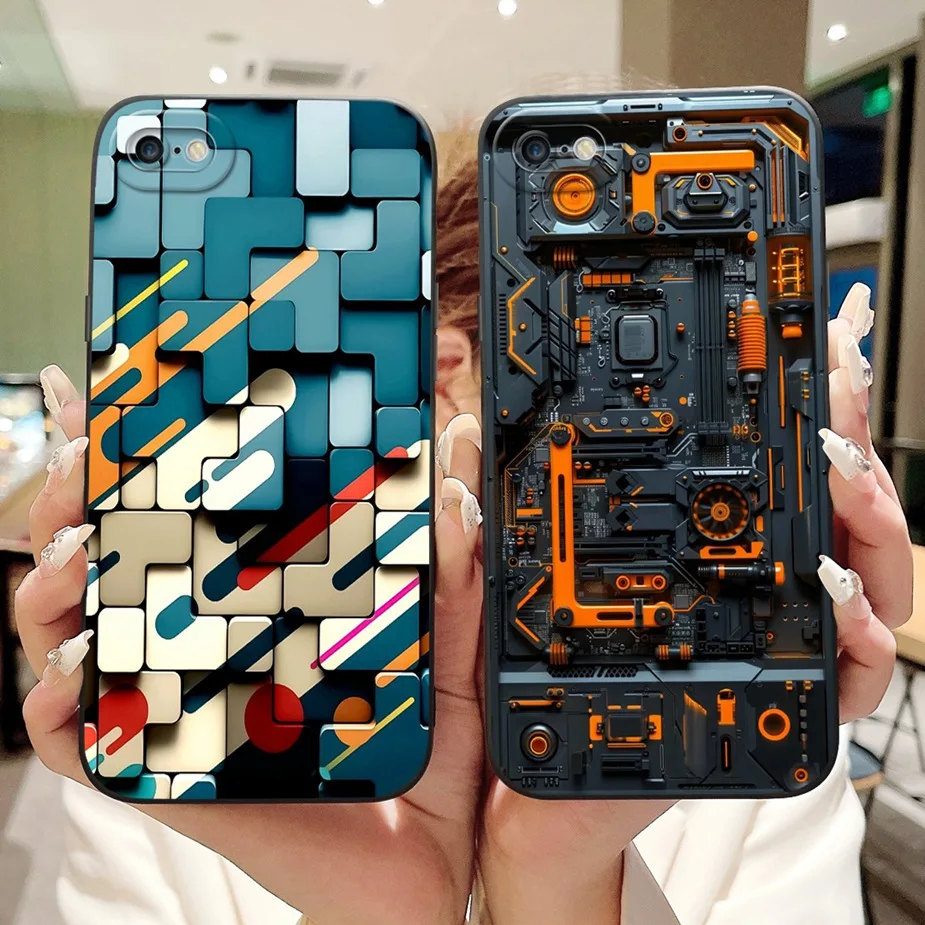 Para Apple iPhone 6 Plus funda iPhone6S lujosa cubierta pintada de caramelo a prueba de golpes suave TPU funda de teléfono para iPhone 6S Plus iPhone6 Shell - imagen 3