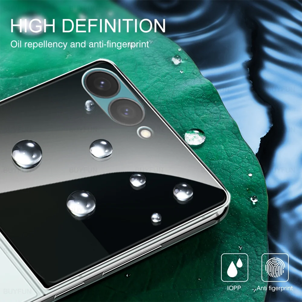 Z Flip 7 2 uds protector de pantalla de privacidad para Samsung Galaxy Z Flip7 Flip7 5G Anti espía protector de vidrio Flip teléfono 7 funda amigable - imagen 4