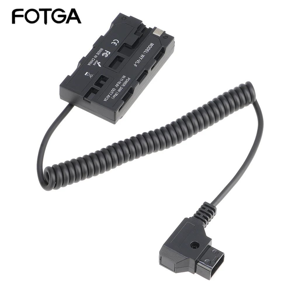 FOTGA-batería ficticia de D-TAP a NP-F550, adaptador de corriente de Cable para Monitor/cámara, para Sony PXW-Z150, MC1500C, NX5R, NX5CNX100 - imagen 3