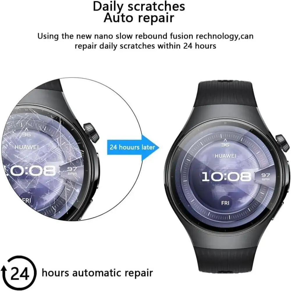 1-3 uds película protectora de pantalla para HUAWEI Watch 5 42mm película protectora de hidrogel antiarañazos para HUAWEI Watch 5 46mm Accesorios - imagen 5