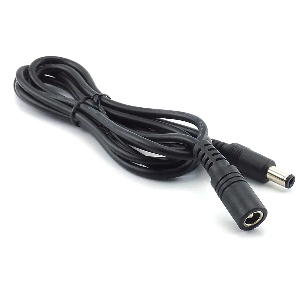 Cable de alimentación CC CCTV con enchufe hembra a macho, adaptador de cable de extensión, cables de alimentación de 12V, 5,5mm x 2,1mm para Cable de extensión de alimentación de cámara - imagen 4