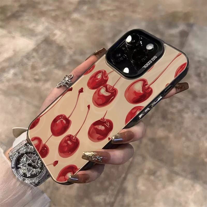 Funda de teléfono con patrones de cereza roja para Xiaomi Redmi 14 Pro Plus 5G 14 13 12 11 10 Redmi 15C 14C 13C cubierta de parachoques de silicona a prueba de golpes - imagen 4