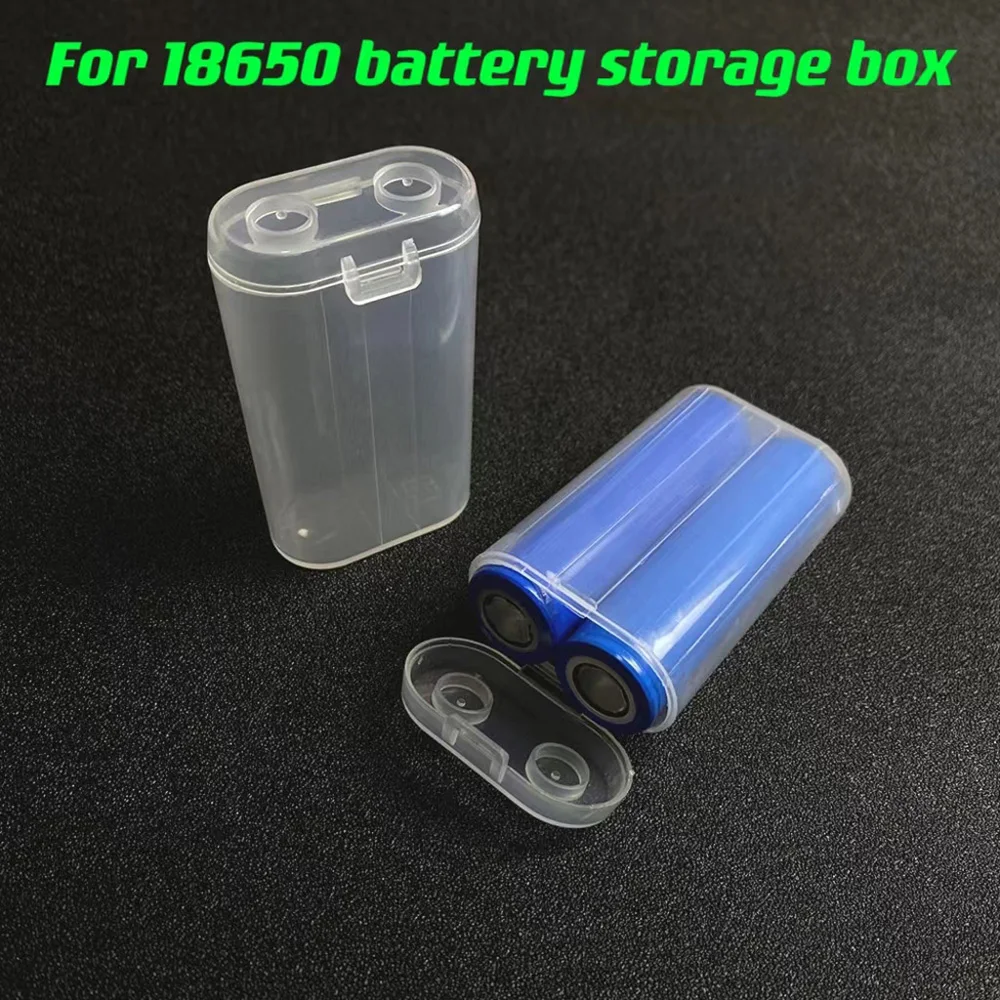 Caja de almacenamiento de batería 18650, soporte duro, caja de energía de batería recargable, caja de batería 18650, ranura 1/2