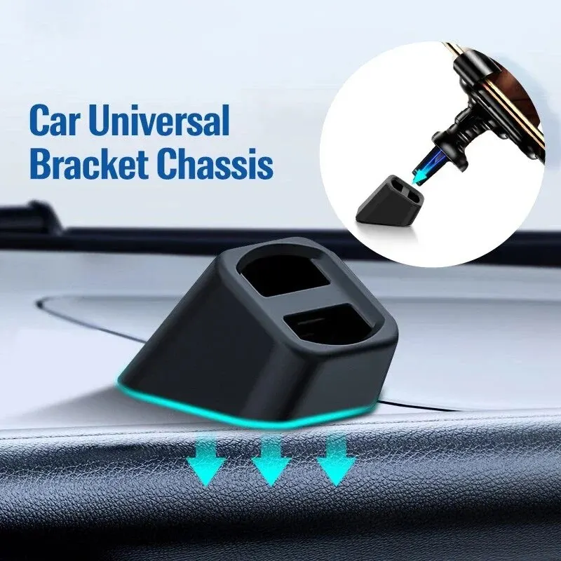 Soporte Universal para cargador de coche inalámbrico, Base para soporte de móvil para coche, soporte para salpicadero, Clip de salida de aire, accesorios para cuna GPS