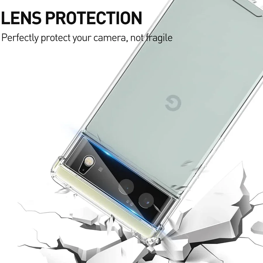 Cristal de lente de cámara de 3 piezas para Google Pixel 6 pro 7, película protectora de pantalla completa, cubierta para Pixel 8 7 pro, accesorios de vidrio templado - imagen 2