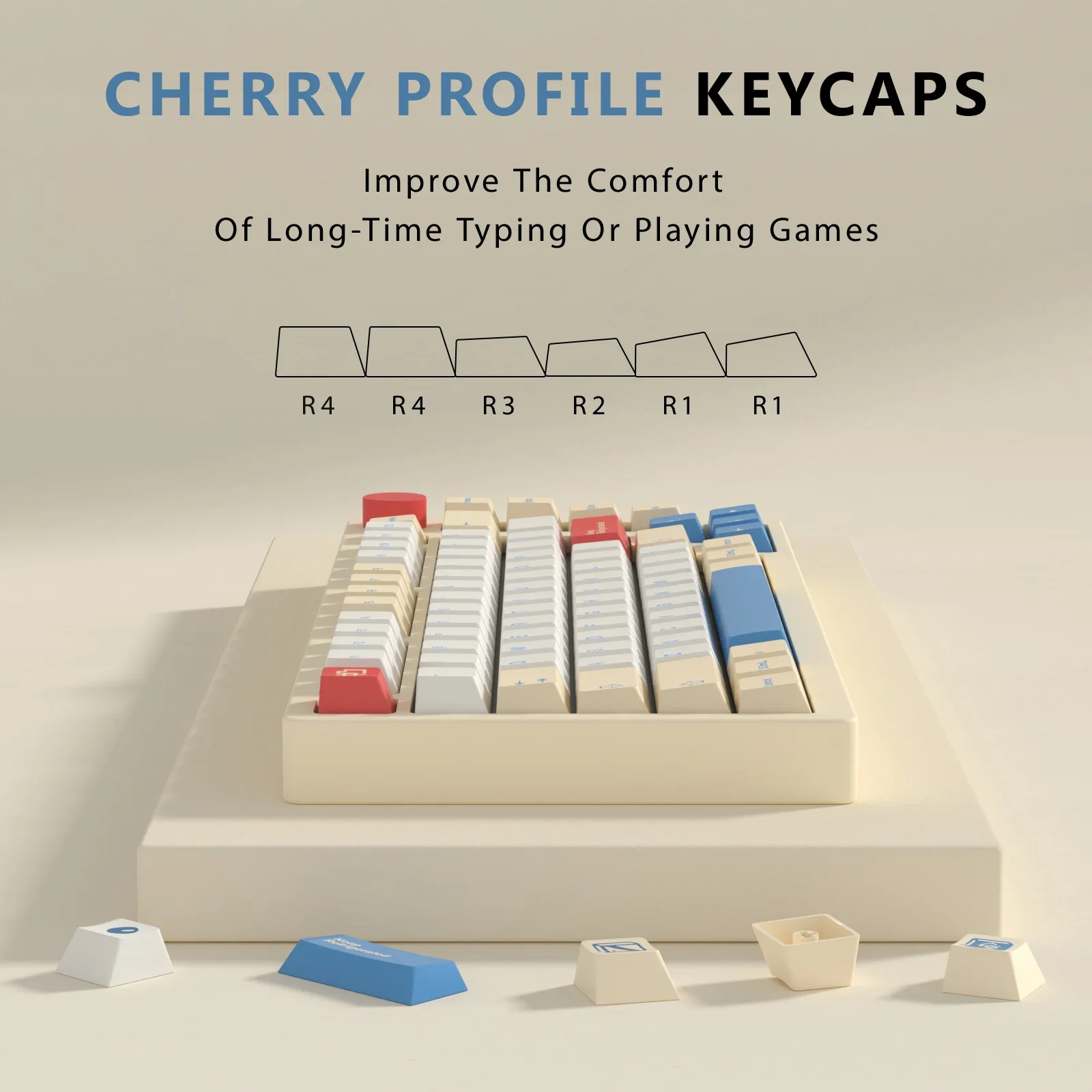 KBDiy-Juego de 145 teclas GMK para teclado mecánico, perfil de cereza, teclas de leche de soja GMK PBT para interruptores MX para 60/61/68/84/87 - imagen 2