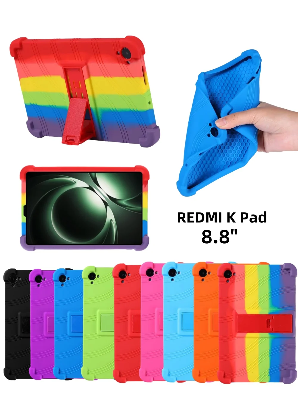 Funda suave para Xiaomi Redmi K Pad, funda protectora de silicona a prueba de golpes de 8,8 "2025, carcasa protectora para Mi K Pad roja de 8,8 pulgadas - imagen 3