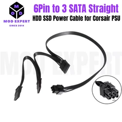 Cable Alimentación SATA Triple Compatible con Corsair RMe